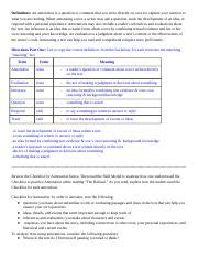 Refusal Annotations Assignment English Docx Definitions An Annotation Is A Question Or