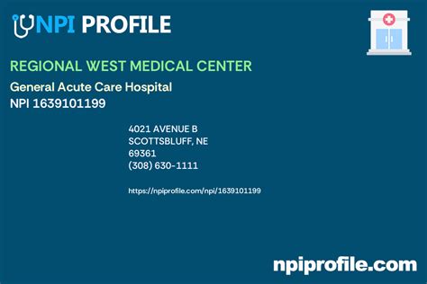 Regional West Medical Center Npi 1639101199 General Acute Care Regional West Medical Center Npi 1639101199 General Acute Care
