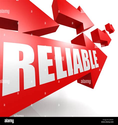 Reliable Arrow Red Stock Photo Alamy