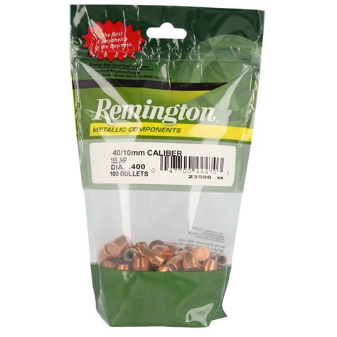 Remington Metallic Components 40 Caliber 10Mm Jacketed Hollow Point