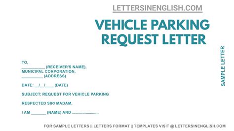 Request Letter For Parking Permission Sample Letter Requesting For