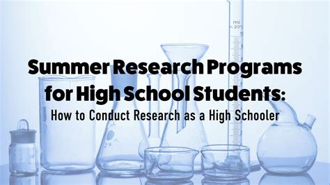 High School Research Programs