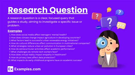 Research Topic and Question Examples