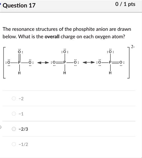 Resonance Lewis Structure Diagrams Phosphite Anion Identify Resonance Lewis Structure Diagrams Phosphite Anion Identify