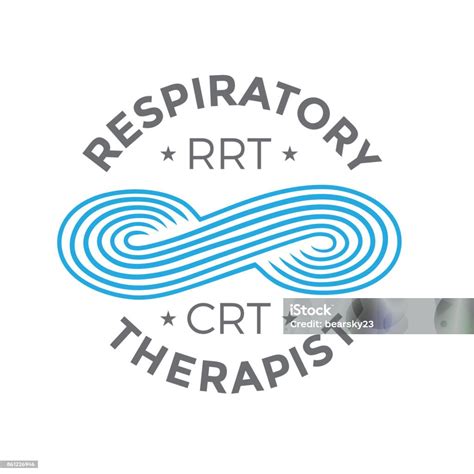Respiratory Therapy Medical Symbol Icon For Rrt Rt Or Crt Stock