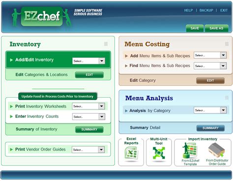 Restaurant Inventory Software Includes Menu Costing And Menu Engineering Ezchef Software Restaurant Inventory Software Includes Menu Costing And Menu Engineering Ezchef Software
