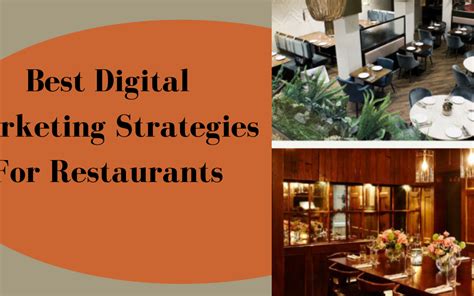 Restaurants Near Me By Using Digital Marketing Strategies