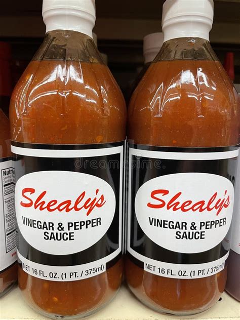 Retail Store Shealy S Vinegar Pepper Sauce Editorial Photography