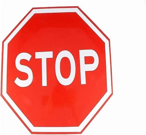 Retro Reflective Red Stop Sign Board Shape Octagonal 900Mm At Rs 300 Retro Reflective Red Stop Sign Board Shape Octagonal 900Mm At Rs 300