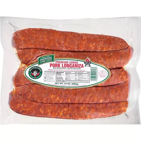 Reynaldos Pork Longaniza Premium Cured 10 Oz 283 5 G