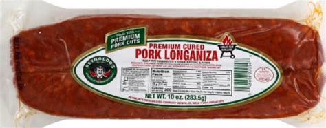 Reynaldos Sausage Pork Longaniza Cured 10 Oz Vons