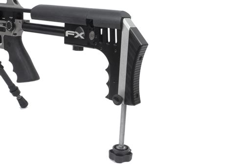 Rgm Impact Adjustable Monopod Buttstock Silver Airgun Depot