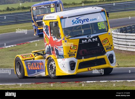 Richard Collett In His Man Tgx During The 2023 British Truck Racing Richard Collett In His Man Tgx During The 2023 British Truck Racing