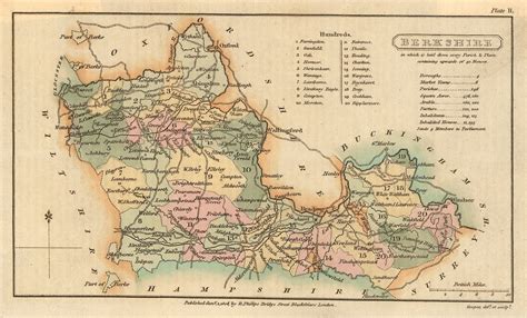Richard Phillips Berkshire 1808 The Map House Richard Phillips Berkshire 1808 The Map House