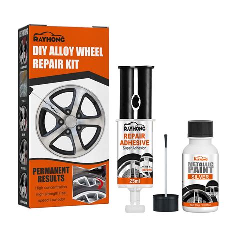 Rim Repair Kit Curb Rash Black Wheel Scratch Repair Kit Alloy Wheel Hub Scratch Rim Curb Rash Repair Kit