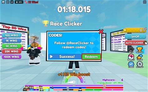 Roblox Race Clicker Codes