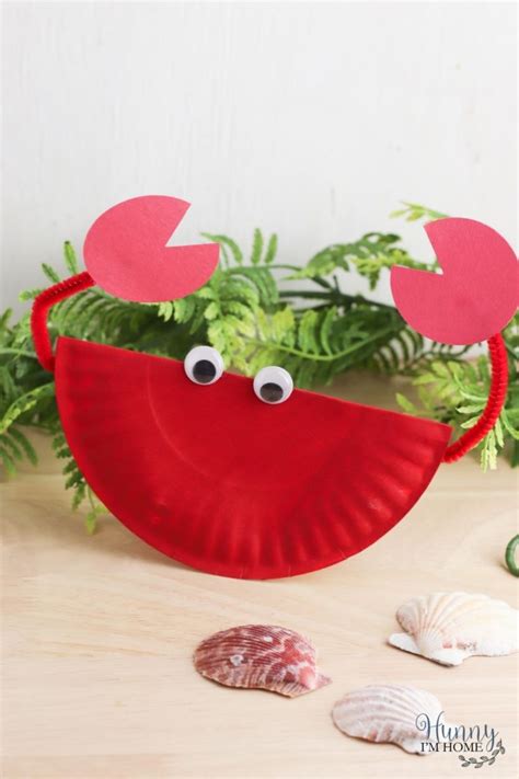 Rocking Paper Plate Crab Craft That Amp 39 S Easy Enough For Kids Of Any Age