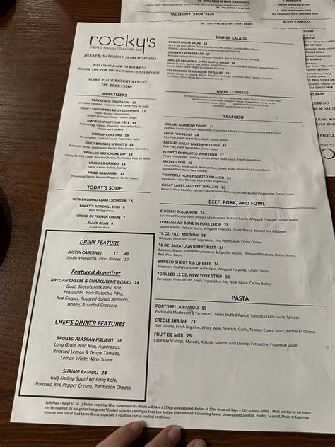 Discover the Best Dishes at Rocky's Restaurant Northville MI