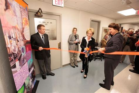 Roger Adams Lab Ribbon Cutting School Of Molecular Cellular Biology