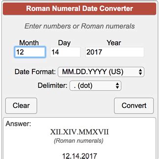 Roman Numeral Birthday Converter Roman Numeral Birthday Converter