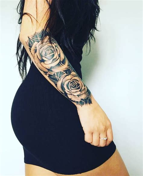 Rose Sleeve Tattoo Ideas Calaverastattoos Com