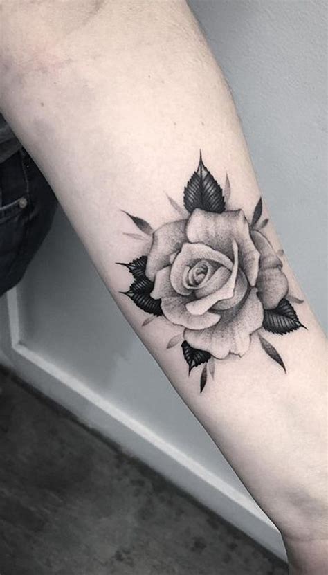 Rose With Flower Tattoo Design At John Keys Blog