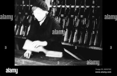 Russian Women And Teenagers Working In Arms Factory During World War Ii