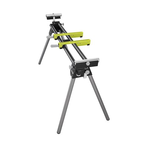 Ryobi Stationary Foldable Miter Saw Stand With Tool Less Height Adjustment Rms10g The Home Depot
