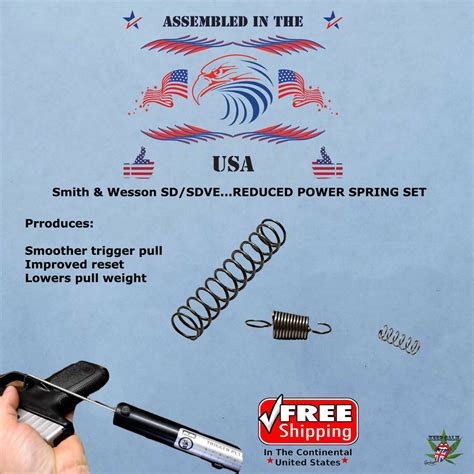 S Amp W Sd Ve Trigger Spring Upgrade Kit For Smith Amp Wesson Sd9 Sd40 Sd9ve