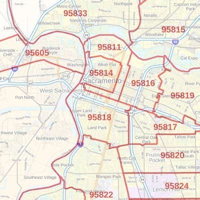 Sacramento County California Zip Codes
