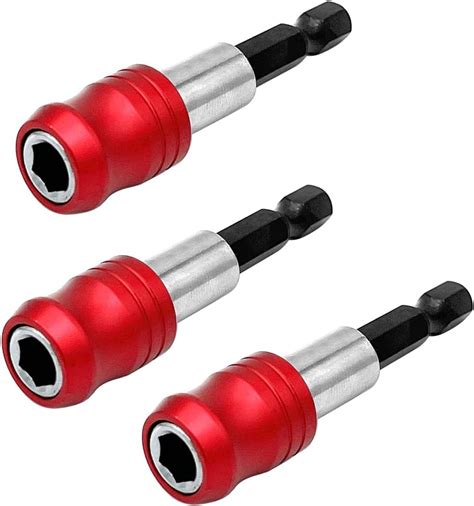 Saipe 3Pcs 1 4 Hex Shank Magnetic Screwdriver Bits Holder Quick Release Drill Bit Extension Bar Chuck Adapter Quick Change Socket Screw Driver Drill Bit For Hand Held Drivers Or Power Drill 60Mm Saipe 3Pcs 1 4 Hex Shank Magnetic Screwdriver Bits Holder Quick Release Drill Bit Extension Bar Chuck Adapter Quick Change Socket Screw Driver Drill Bit For Hand Held Drivers Or Power Drill 60Mm