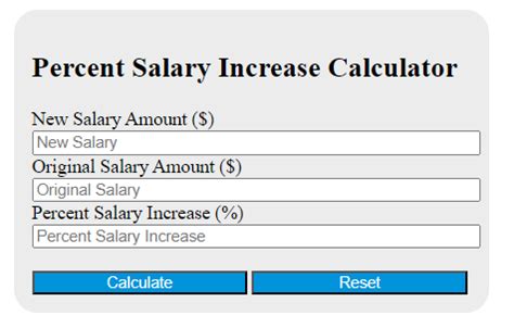 Salary Increase Percentage Calculator