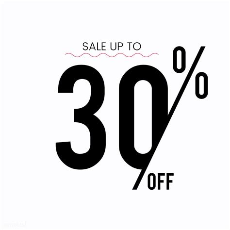 Sale Up To 30 Percent Off Promotion Vector Free Image By Rawpixel Com