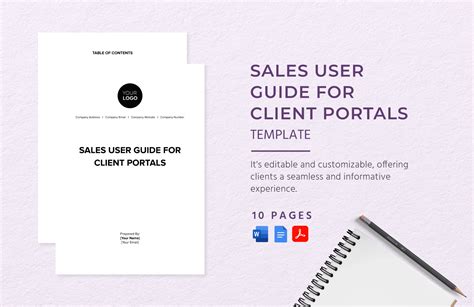 Sales User Guide For Client Portals Template In Word Pdf Google Docs