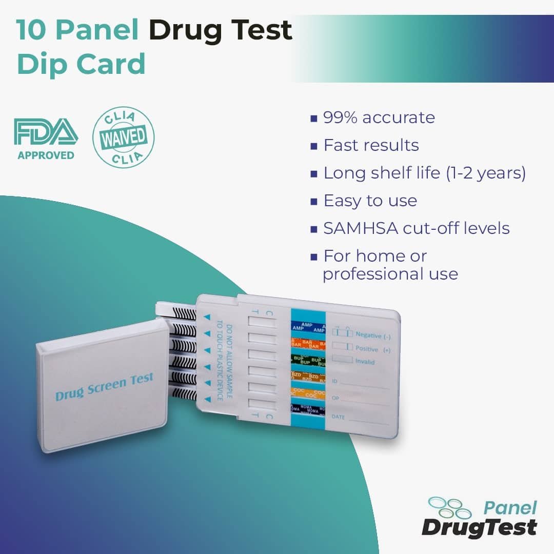 Salivascan Oral Fluids 10 Panel Drug Test Kit