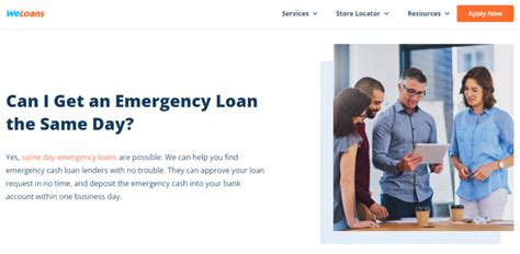 Same Day Emergency Loans