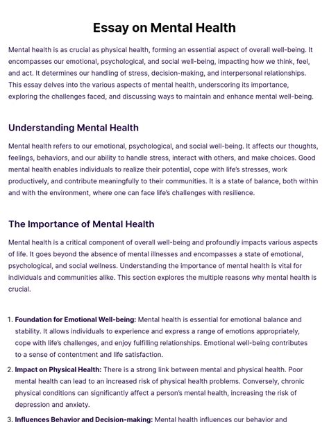 Sample Essay On Softball Mental Health