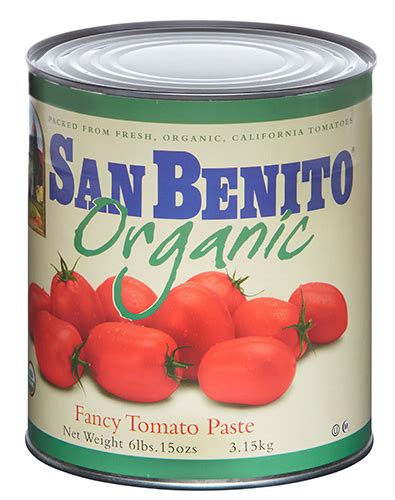 San Benito Organic Tomato Paste Neil Jones Food Company San Benito Organic Tomato Paste Neil Jones Food Company
