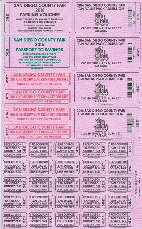 San Diego Fair Tickets