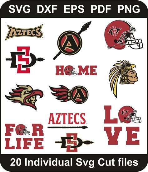 San Diego State Aztec Svg Bundle