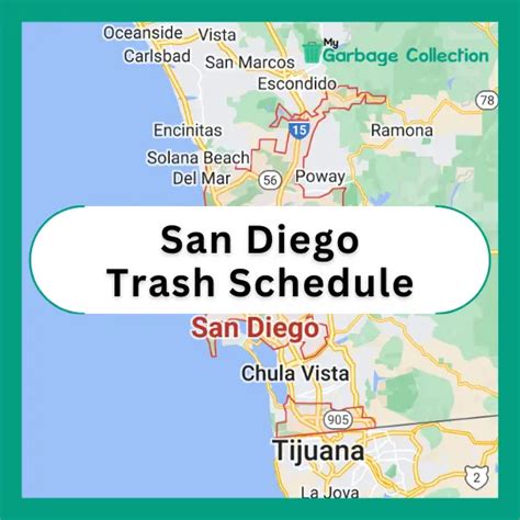 San Diego Trash Schedule 2025 Holidays Recycling Amp Bulk Pickup My