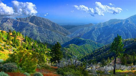 San Gabriel River Valley The San Gabriel Mountains California