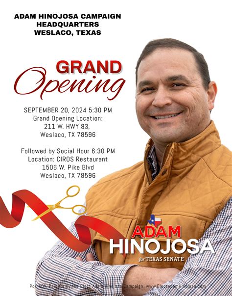 San Patricio County Elect Adam Hinojosa Campaign