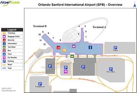 Sanford Airport Map Sanford Airport Map
