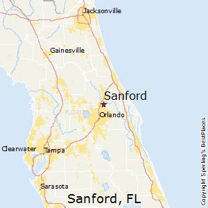 Sanford Florida Map Sanford Florida Map