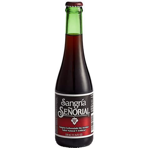Sangria Senorial Non Alcoholic Sangria Soda 11 16 Fl Oz 24 Case