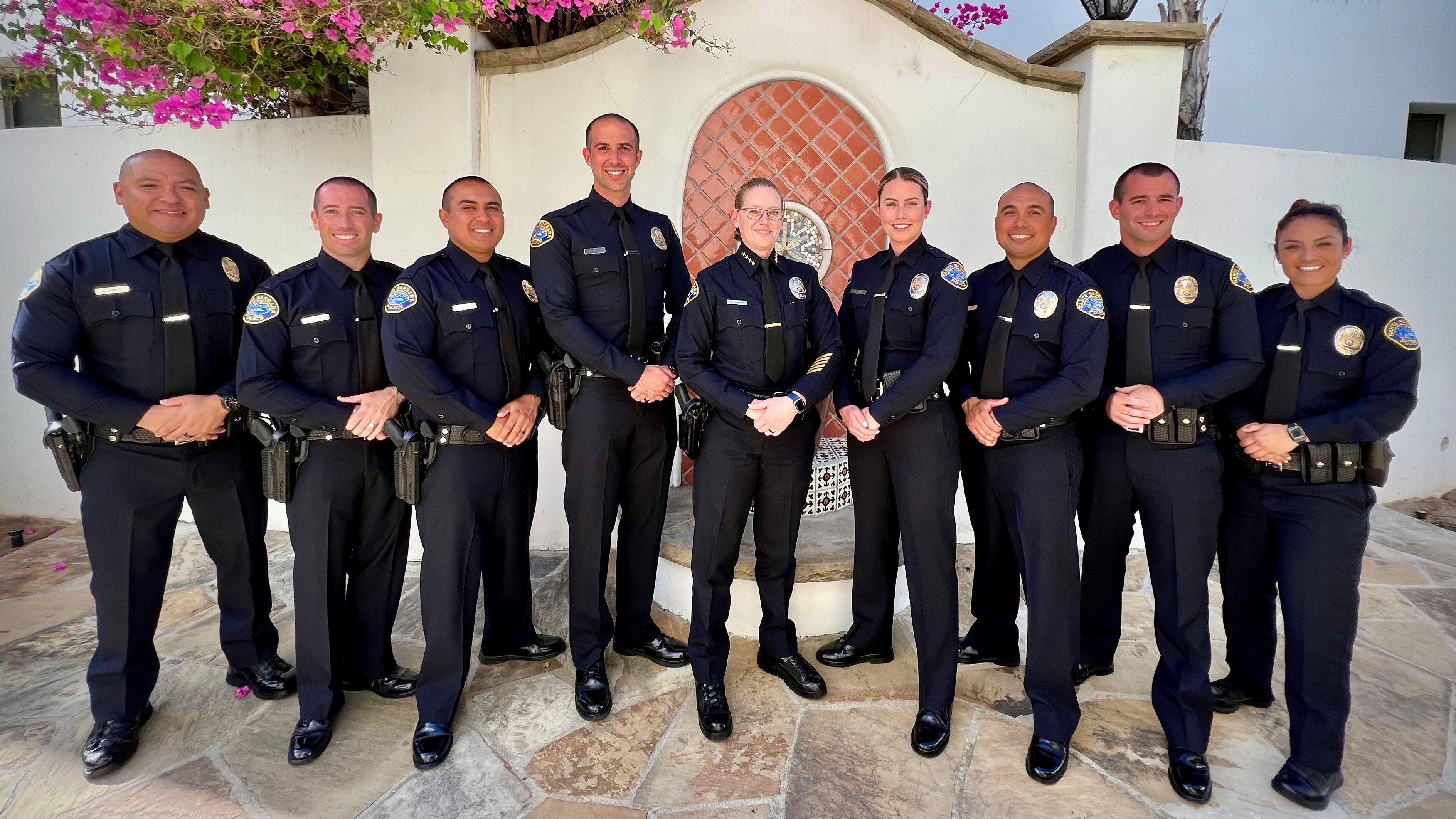 Santa Barbara Police Department Swears In Eight New Officers The