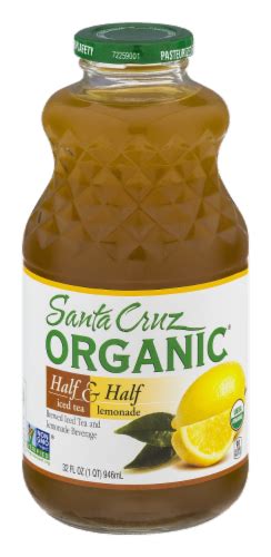 Santa Cruz Organic Half Lemonade Half Tea 32 Fl Oz Haggen