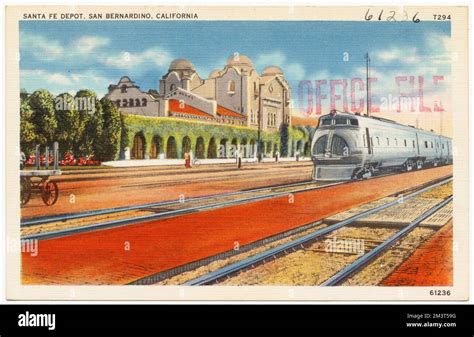 Santa Fe Depot Stockton Ca Postcard Santa Fe Depot Stockton Ca Postcard