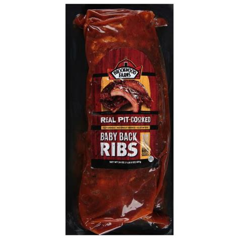 Save On Brookwood Farms Real Pit Cooked Baby Back Pork Ribs With Bbq Save On Brookwood Farms Real Pit Cooked Baby Back Pork Ribs With Bbq